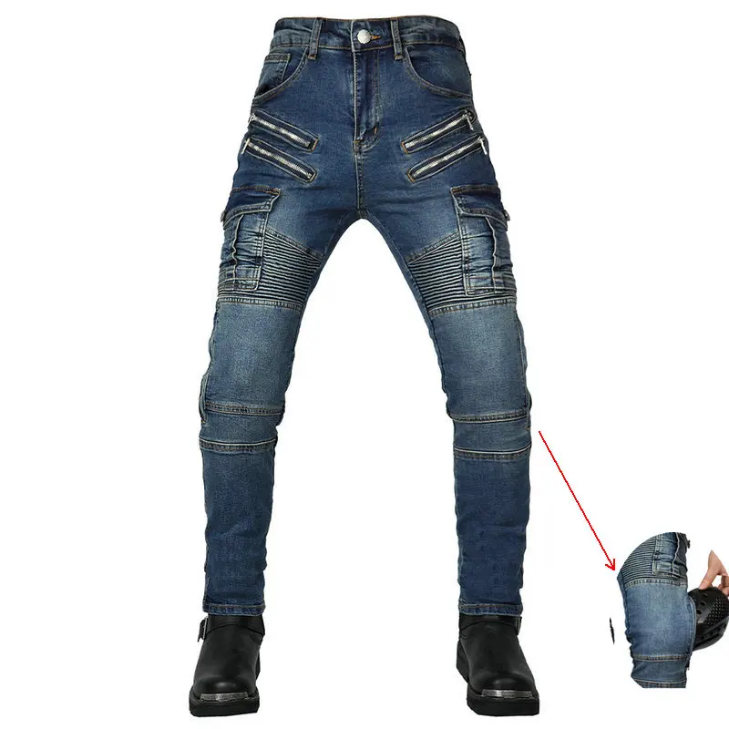 Motorcycle Pants Volero Motocross Protective Jeans Loose Straight Casual Fashion - $258.20