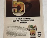 1978 Decade Cigarettes Vintage Print Ad Advertisement pa16 - $6.92