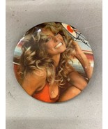 Large Vintage Farrah Fawcett Swimsuit 1977 Pinback Pin Button 3&quot; Star Ci... - $14.99