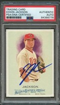 2010 Allen and Ginter #5 Edwin Jackson Signed Card PSA Slabbed Auto Dbacks - £39.95 GBP