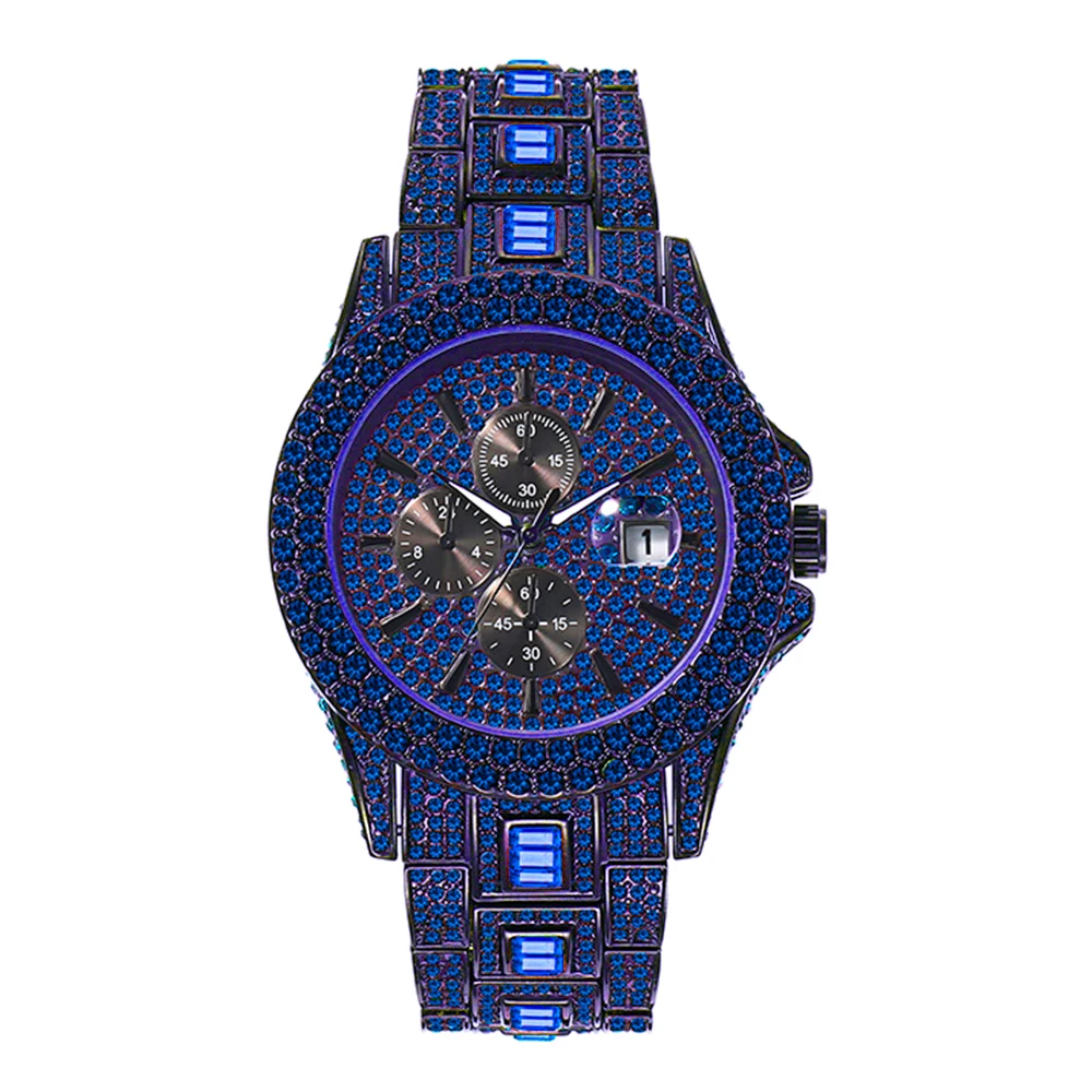 New Luxury Men&#39;s Green Watches Automatic Date Fashion Waterproof Quartz ... - $73.55