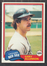 Boston Red Sox Gary Allenson 1981 Topps Baseball Card 128 ex mt - £0.39 GBP