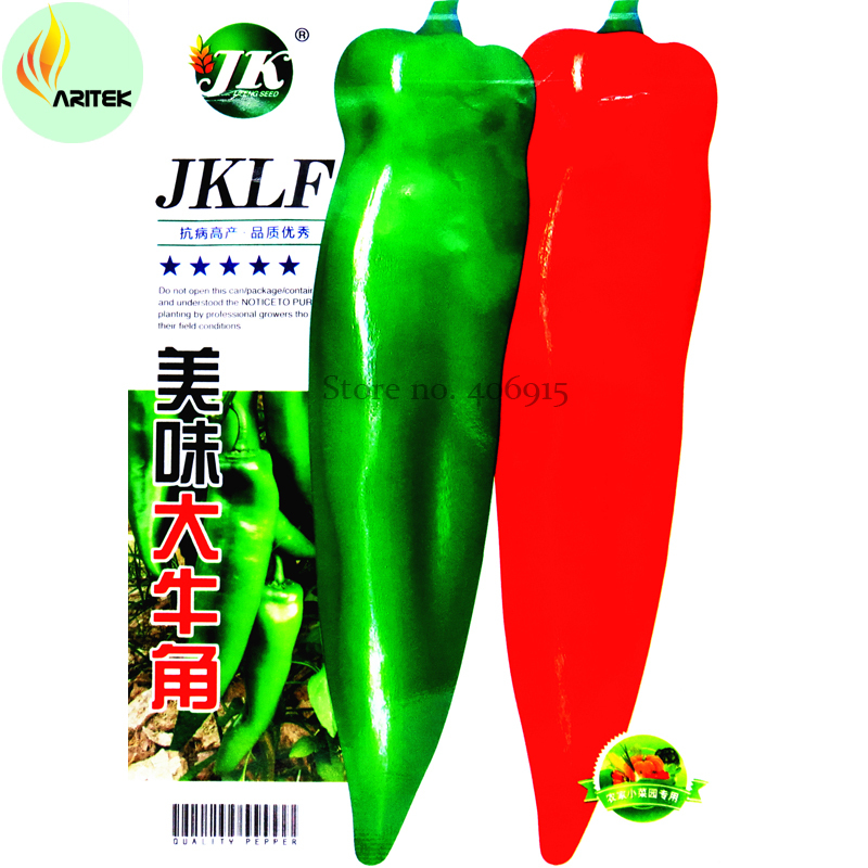 Jinke Long Giant Ox Horn Sweet Pepper Seeds 300 Seeds - $7.99