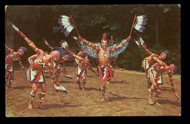 Vintage Postcard Native American Cherokee Indians Eagle Dance Ethnic Dress 1969 - £10.16 GBP