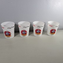 Bugs Bunny Cups 4 Plastic Happy 50th Birthday Vintage Warner Bros 1990 - £7.13 GBP