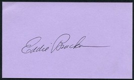 EDDIE BRACKEN SIGNED 3X5 INDEX CARD HAIL THE CONQUERING HERO VACATION HO... - £14.09 GBP