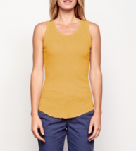 SUNDRY Womens Top Fitted Slim Comfortable Stylish Gold Yellow Size S - £29.03 GBP