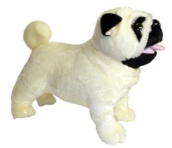 ADORE 12&quot; Standing Misfit the Farting Pug Dog Plush Stuffed Animal Toy - £30.29 GBP