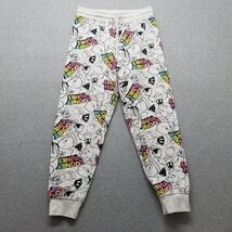 Looney Tunes Sweatpants Womens Medium White Casual Drawstring All Over P... - €20,18 EUR