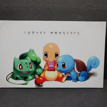 Pokémon Pocket Monsters Charmander Bulbasaur Wall Photo Art Print 11.75in x 7.25 - £19.54 GBP