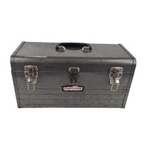  Craftsman Oval-logo 6500 Toolbox Gray with Tray Made in USA 18* 9*8&quot; Vintage - £28.44 GBP