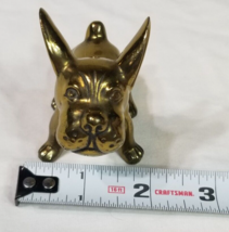 Vintage Jennings Brothers Brass French Bulldog Art Deco Figural Sculpture - £92.74 GBP