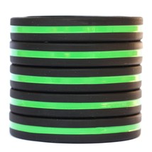 70 Adult and 30 Child Thin Green Line Wristbands - £44.12 GBP