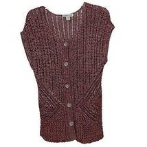 Coldwater Creek Multicolor Sleeveless Cardigan Knit Sweater Womens Size ... - £11.96 GBP