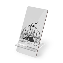 Ional mobile display stand with unique black and white wander more camping scene design thumb200