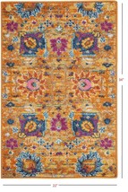 2&#39; X 3&#39; Sunset Floral Power Loom Area Rug - $66.28+