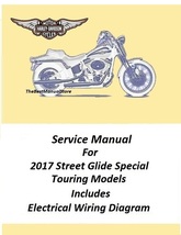 2017 Harley Davidson Street Glide Special Touring Models Service Manual - £20.41 GBP