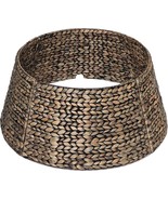 Christmas Tree Collar Rattan Xmas Tree Collar for Artificial Trees Woven... - £81.50 GBP