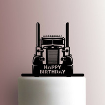 Semi Truck Happy Birthday 225-A201 Cake Topper - $15.99+