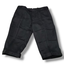 Zara Pants Size 6 W30&quot; x L14.5&quot; Black Satin Pants Capri Pants Capris Lon... - $574.33 MXN
