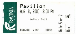 Jethro Tull Concert Ticket Stub August 8 2000 Chicago Illinois Ravinia Festival - £19.77 GBP