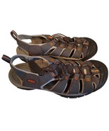 Keen Newport Hiking Sandals Water Shoes Mens Size 14 Gray Orange Walking Vented - $40.57