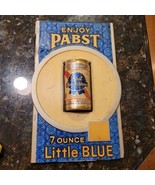 Vintage Pabst Blue Ribbon 7 Oz Little BLUE Beer Can Sign 3D 1/2 PBR - $1,515.04 MXN