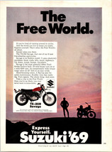 Vintage 1969 Suzuki TS -250 Savage Motorcycle Advertising Ad Advertisement - $5.99