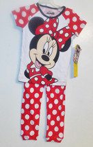 Disney Minnie Mouse Toddler Girls 2pc Pajama Set Pj&#39;s Sizes 3T, 4T or 5T NWT - £9.56 GBP