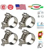 4 Pack Heavy-Duty 20-22mm Stainless Steel T-Bolt Hose Clamps for Secure ... - $34.53 CAD