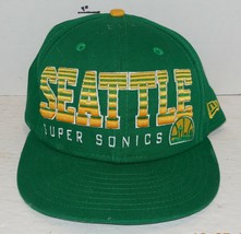 Vintage NBA Seattle Supersonics Snap back Snapback Hat Cap Rare HTF Defunct - £56.22 GBP