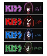 KISS Set Of 4 / 9 x 3 Inch Custom Printed Solo Album Glossy Bumper Stickers - $34.04 CAD