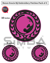 BJJ Gi Patches Renzo Gracie Embroidery Patches BJJ Grapplers Gracie Patches - £24.37 GBP
