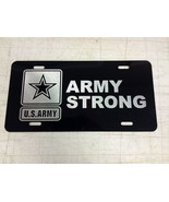 DEEP Engraved US ARMY Strong Car Tag Diamond Etched Vanity Front License... - $19.89