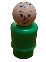 Vintage Fisher Price Little People Boy Green Plastic - £5.41 GBP