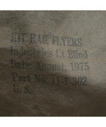 Original 1975 Vietnam War Era Heavy Canvas US Military Flyers Kit Bag 11... - $1,091.98 MXN