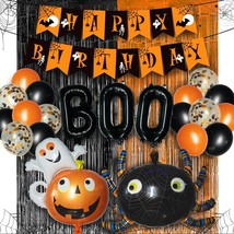 Halloween Birthday Party Decorations Halloween Birthday Banner Halloween Theme H - £22.36 GBP