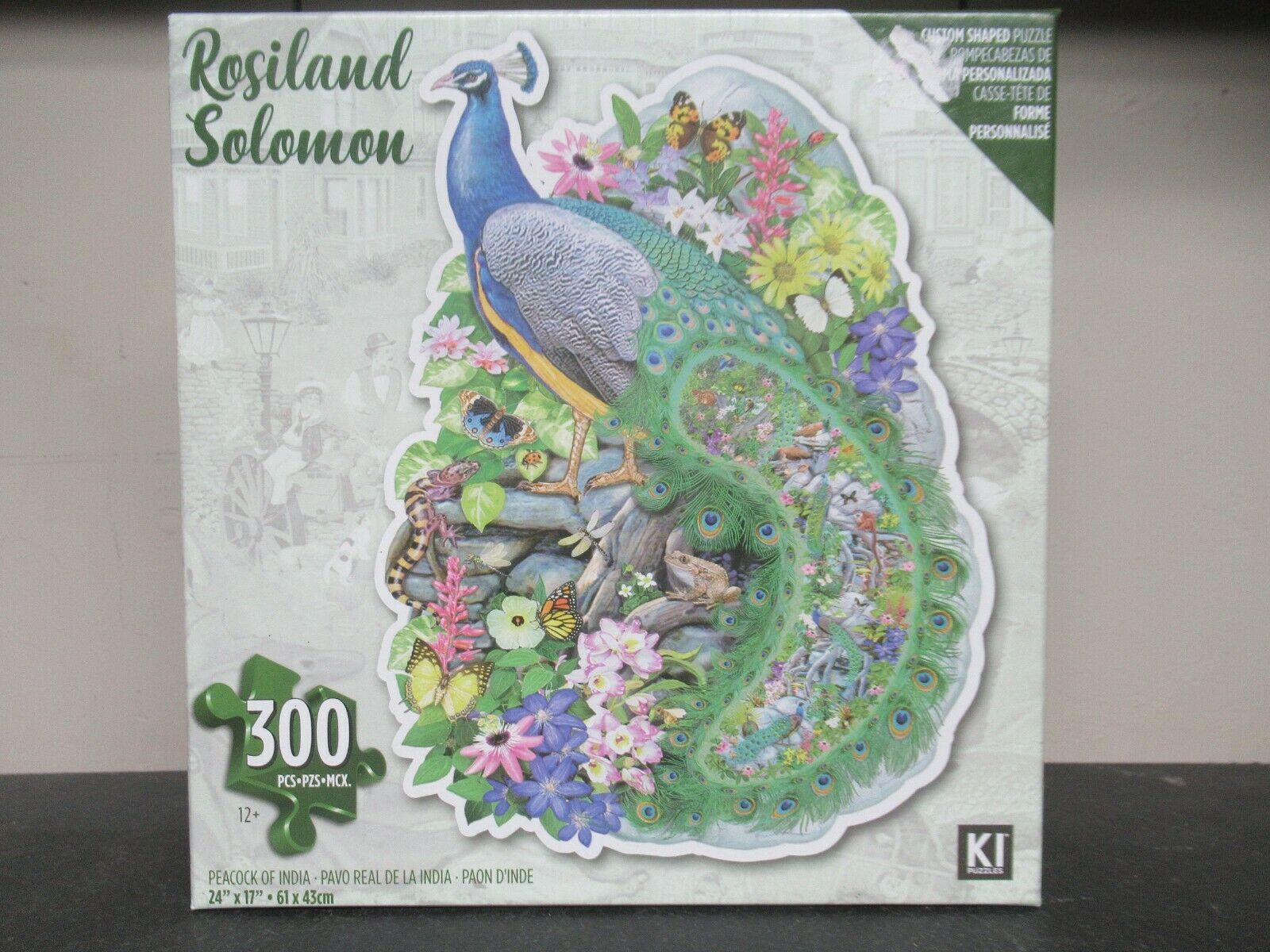 Primary image for "Peacock of India" 300 pc. Custom Shaped Puzzle