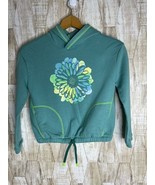 Lands&#39; End Girls Size M 8 Pullover Teal-Green Sweatshirt Hoodie Elastic ... - $20.51 CAD