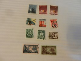 Lot of 11 Poland Stamps from 1953, 1955, 1957, 1959 Workers Congress - £8.76 GBP
