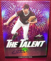 2020 Leaf Valiant The Talent Autograph #TT-CR1 Christian Roa Pink 15/15 - £28.30 GBP