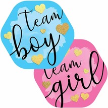80pcs Gender Reveal Stickers with Gold Foil for Voting Games and Party Supplies  - £9.43 GBP