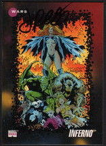 Jimmy Palmiotti SIGNED 1992 Marvel Universe Art Card ~ INFERNO X-Men Jean Grey - $14.84