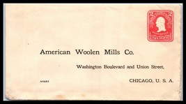 ca 1903 US Cover - American Woolen Mills Co, Chicago, Illinois B25 - £2.35 GBP