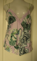 Linea Donatella Lilac Floral Print 2-piece pajama set Size Large - £16.97 GBP