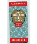 Queen Mary &amp; Queen Elizabeth Getting There is Half The Fun Brochure Post... - £37.38 GBP