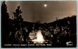 RPPC Hidden Valley Guest Ranch Cle Elum WA Clark Photo 5504 UNP Postcard J1 - £11.63 GBP