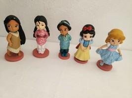 Disney Princess 5 Figure Lot Animators Collection Mulan Pocahontas Jasmine  - £22.19 GBP