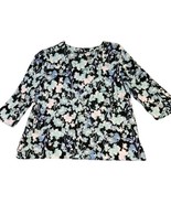 J. JILL WEAREVER COLLECTION Top Size M Floral Tunic Womens Rayon Spandex... - $19.95