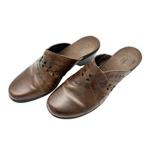 Clarks Bendables Clogs Social Ball 11M Brown Leather - £14.90 GBP